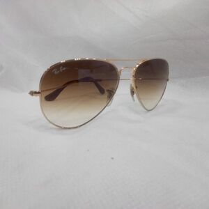 Ray-Ban Gold Gradient Aviator Sunglasses